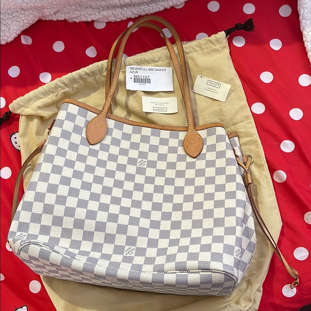 Louis Vuitton Neverfull MM Damier Azur